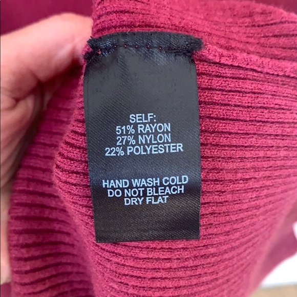 Lulu’s | Bell Sleeve Sweater Dress in Wine - Picture 3 of 5